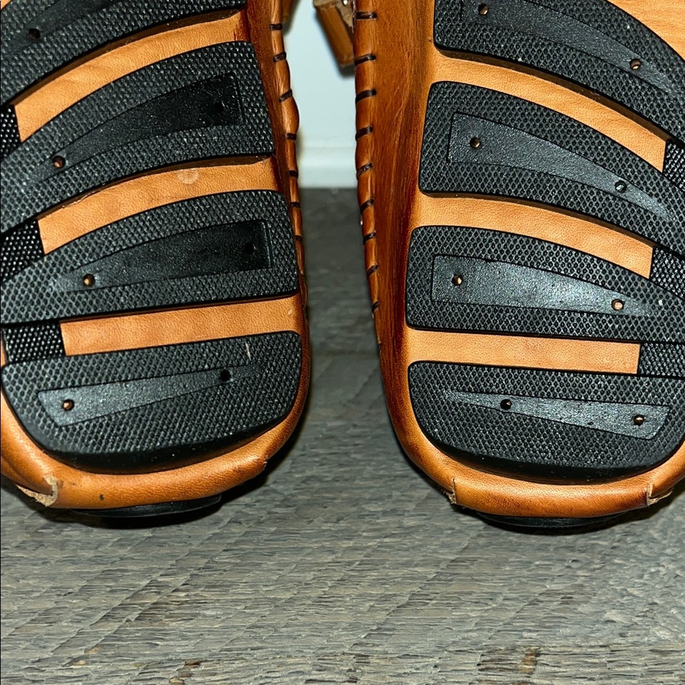 Pikolinos Brown Leather Driving Mary Jane Shoes Hook & Loop Sz EU 40/US 9.5 - Picture 8 of 11